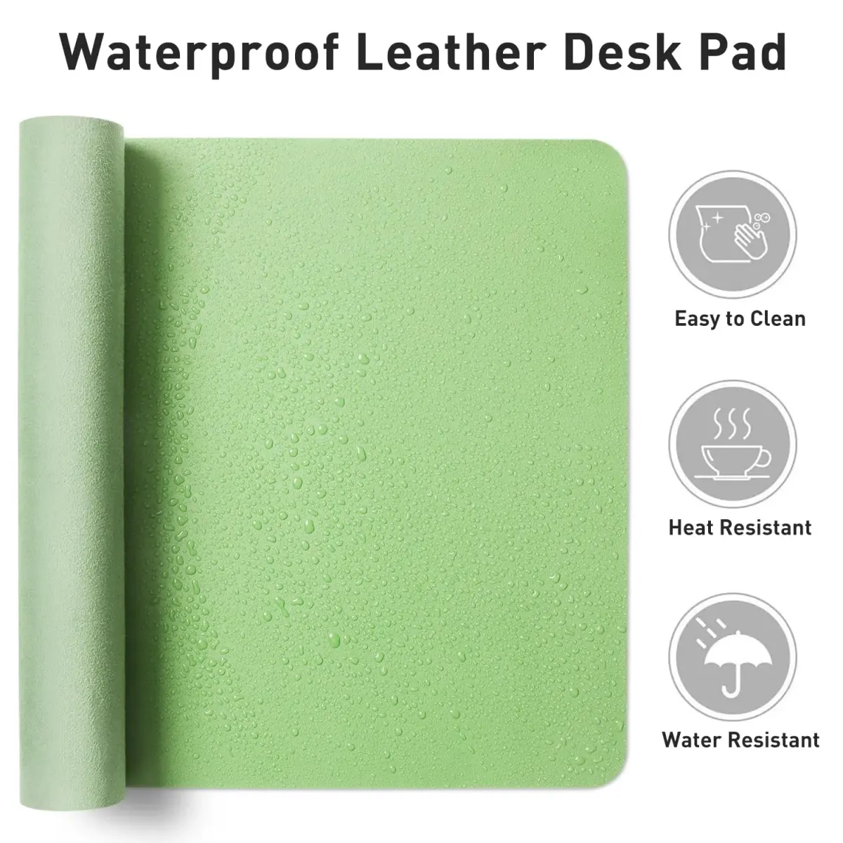 Aothia PU Leather Desk Pad 80cm x 40cm (31.5" x 15.7") | Smooth, Waterproof, Non-Slip Surface for Office and Home - view 7