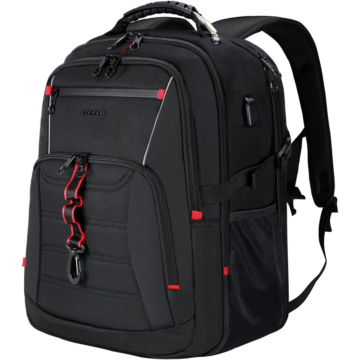 KROSER Travel Laptop Backpack 17.3 inch | Water-Resistant, RFID & USB Port, Reflective Strips, Trolley Strap, Large Capacity - main product image