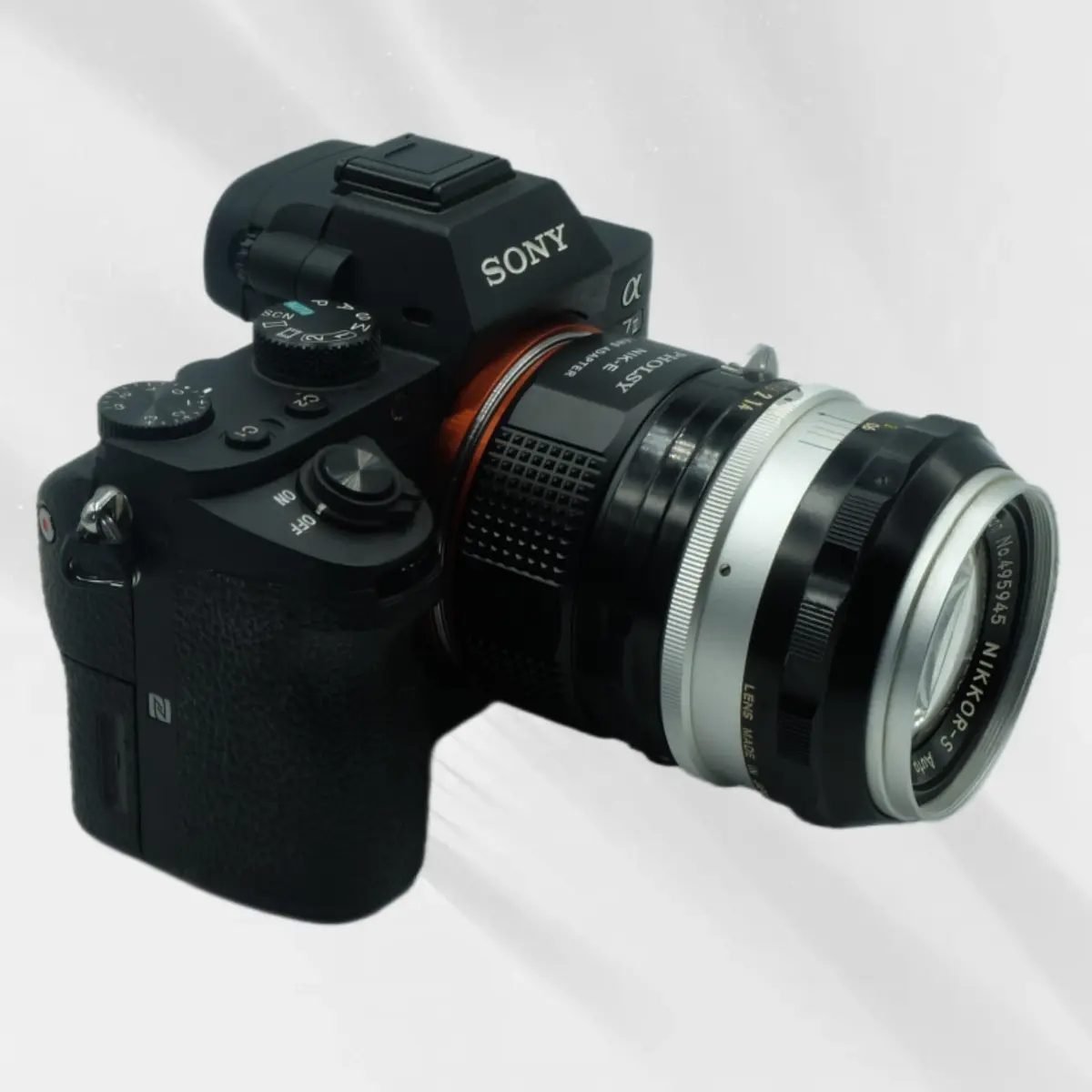 PHOLSY Lens Mount Adapter Compatible with Nikon F Lens and Sony E Camera | Precise Fit, No Image Loss - view 2
