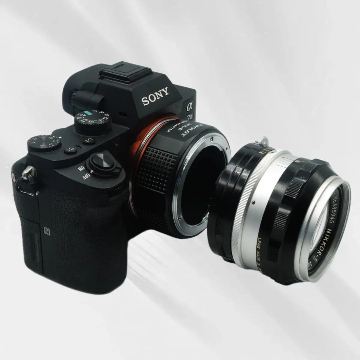 PHOLSY Lens Mount Adapter Compatible with Nikon F Lens and Sony E Camera | Precise Fit, No Image Loss - view 4