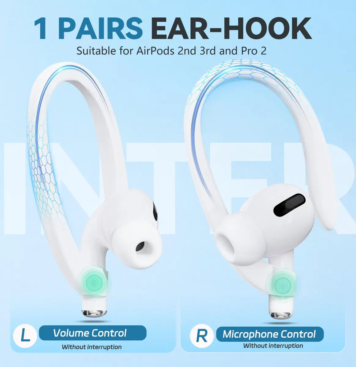 Mooyavia Ultra Strong Magnetic Anti-Lost Strap for AirPods Pro - 5 Pcs | Silicone Neck Lanyard for Wireless Earbuds - view 5