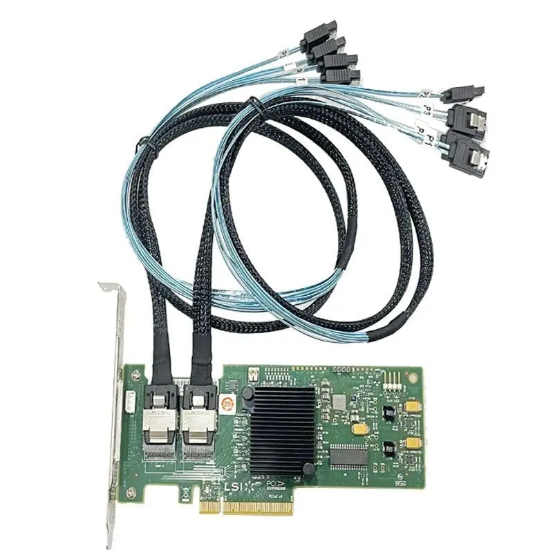 SXTAIGOOD 9211-8i PCI Express SAS HBA 6Gbps IT Mode Controller Card with 2x SATA Cables - view 4