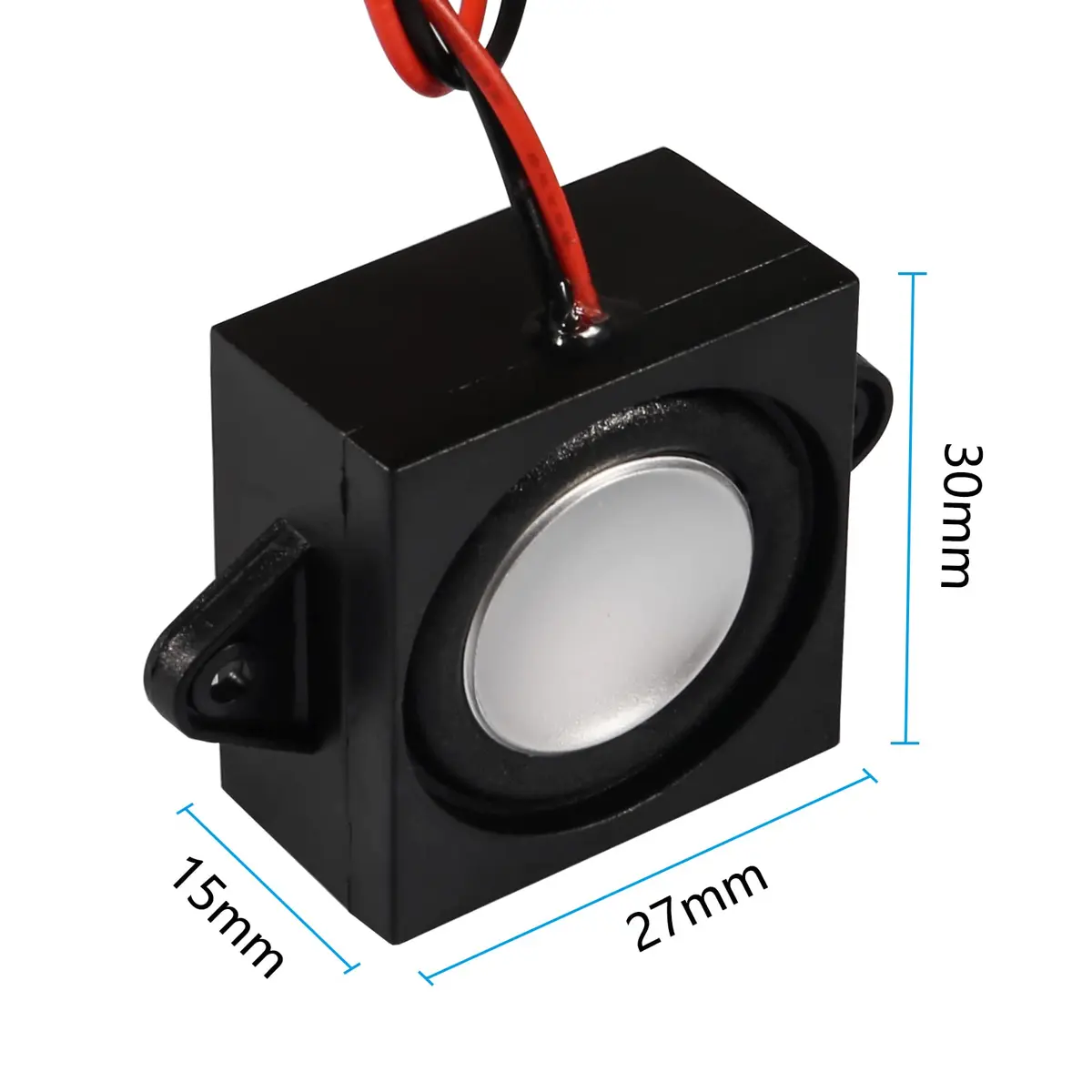 DWEII 4PCS 3 Watt 8 Ohm Mini Speakers | 31mm x 28mm x 15mm, 3.3V/5V Selectable Interface - view 5
