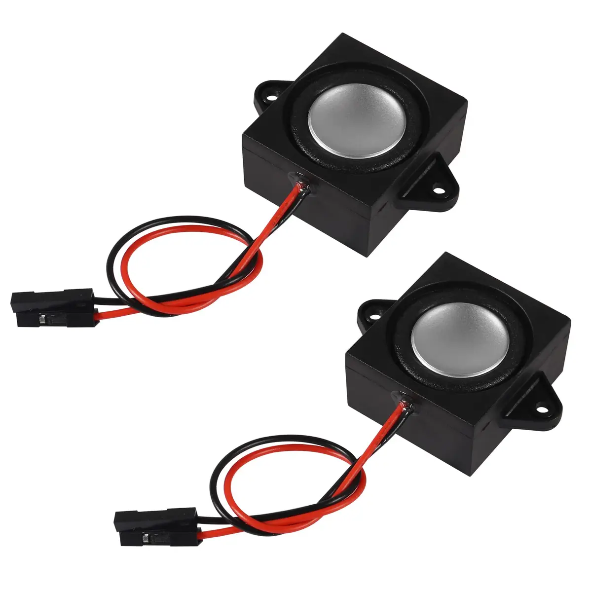 DWEII 4PCS 3 Watt 8 Ohm Mini Speakers | 31mm x 28mm x 15mm, 3.3V/5V Selectable Interface - view 6