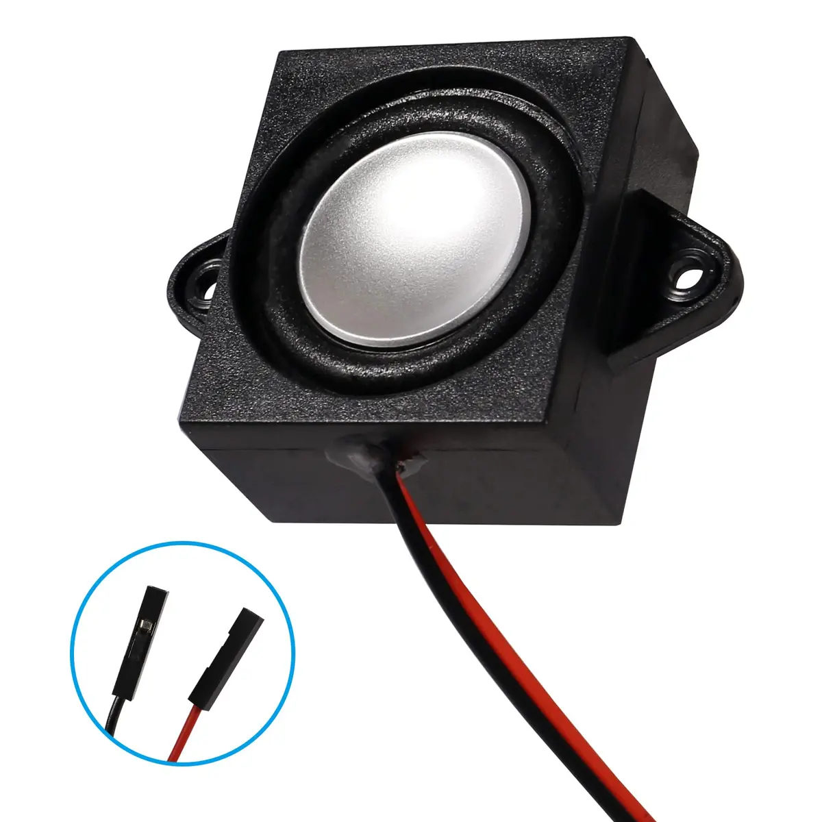 DWEII 4PCS 3 Watt 8 Ohm Mini Speakers | 31mm x 28mm x 15mm, 3.3V/5V Selectable Interface - view 7