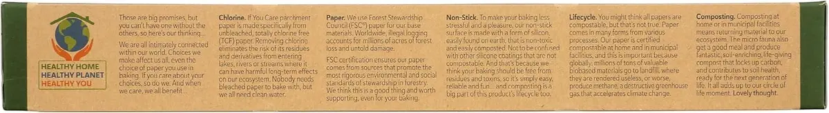 If You Care Unbleached Parchment Baking Paper 210 Sq Ft Total | Chlorine-Free, Silicone-Coated, Greaseproof - view 8