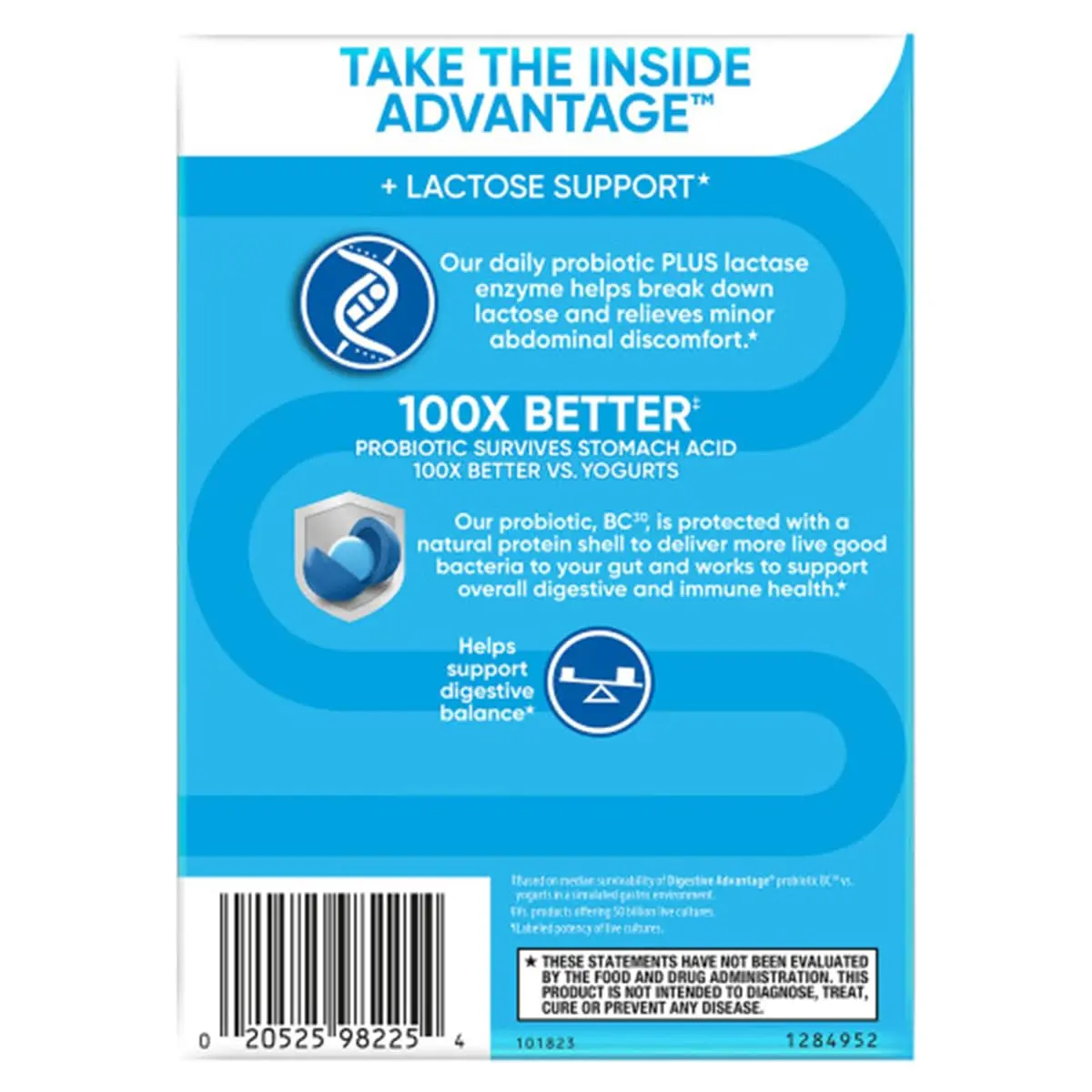 Digestive Advantage Probiotics + Lactase Digestive Enzymes 96ct | Supports Gut & Immunity - view 3