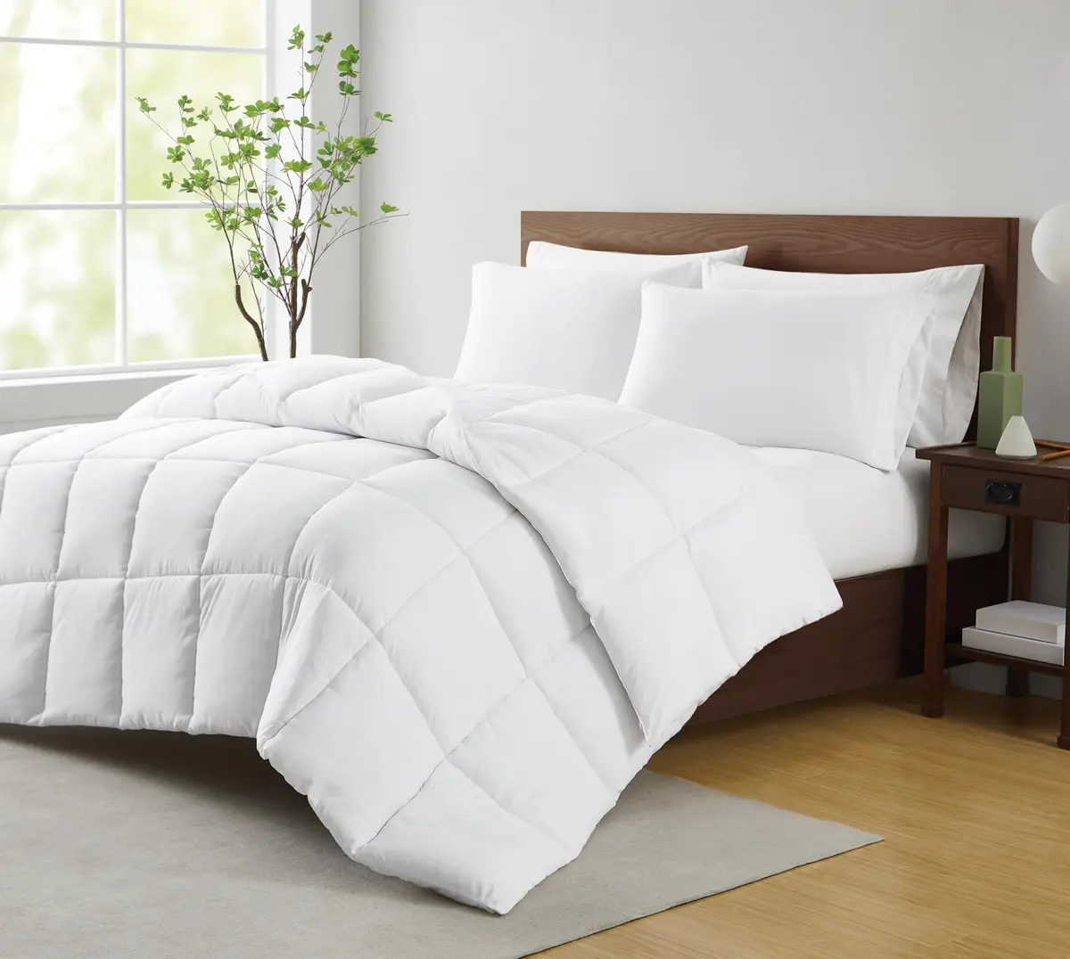 CANNON Heritage Down Alternative Comforter King | Microfiber, Box Quilted, Winter - view 6