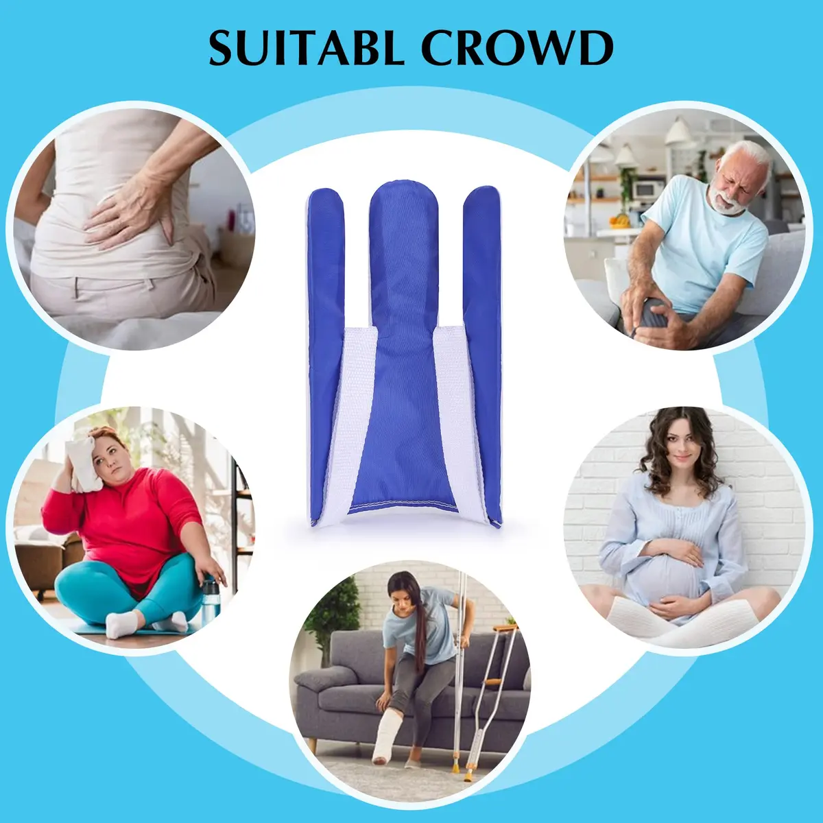 CAidRE Sock Aid Device with Terrycloth Grip for Easy On/Off - Dark Blue | 24.5 cm (9.6 inches) Length - view 7