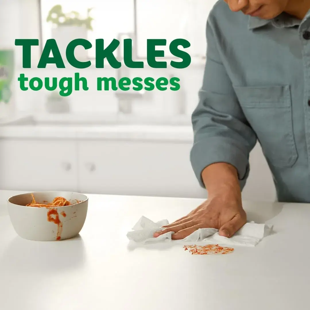 Bounty Select-A-Size Paper Towels, 6 Triple Rolls, White - Absorbent & Quicker Picker Upper - view 4