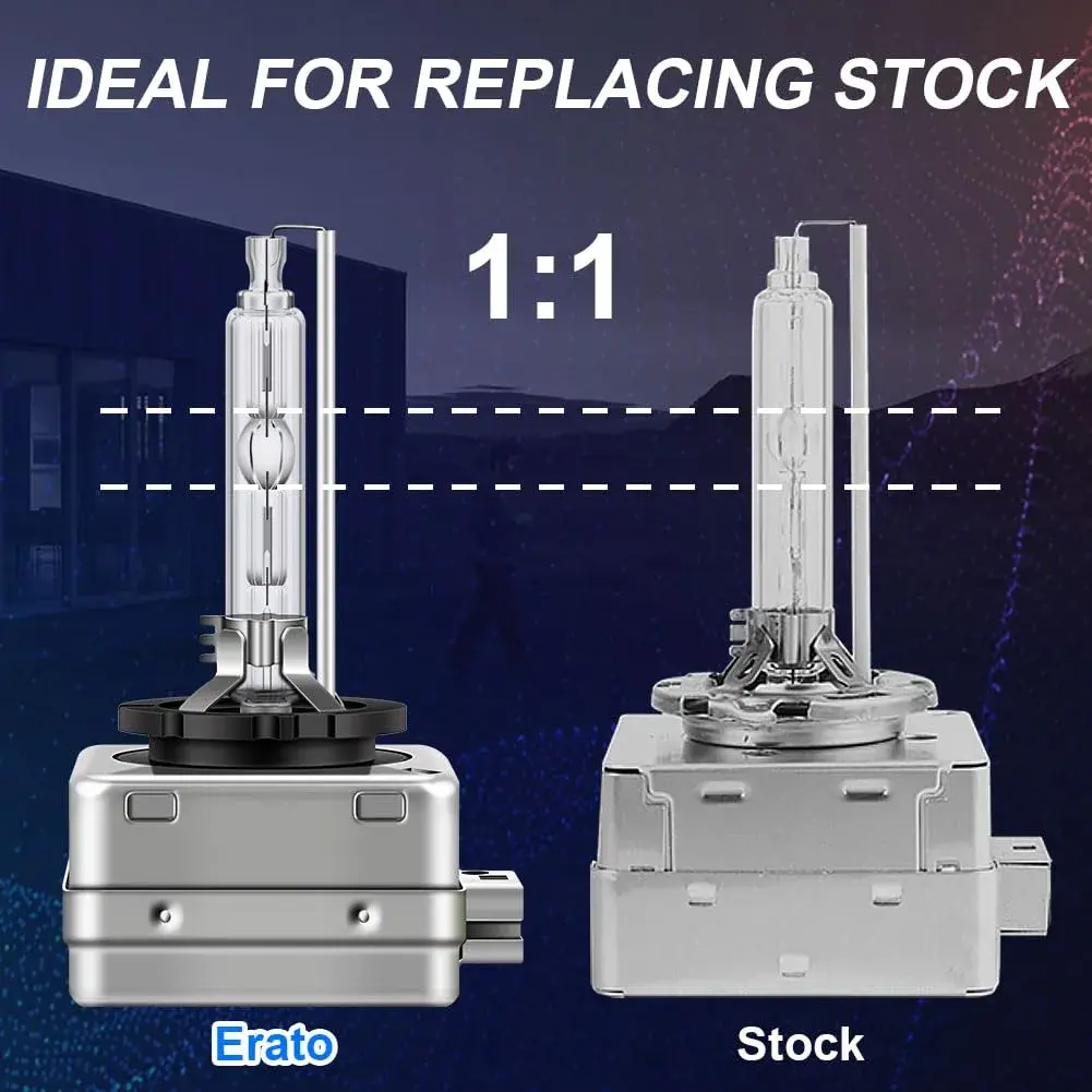 Erato D1S Xenon Headlight Bulbs 6000K Diamond White (2-Pack) | High Brightness 3200 Lumens - view 3