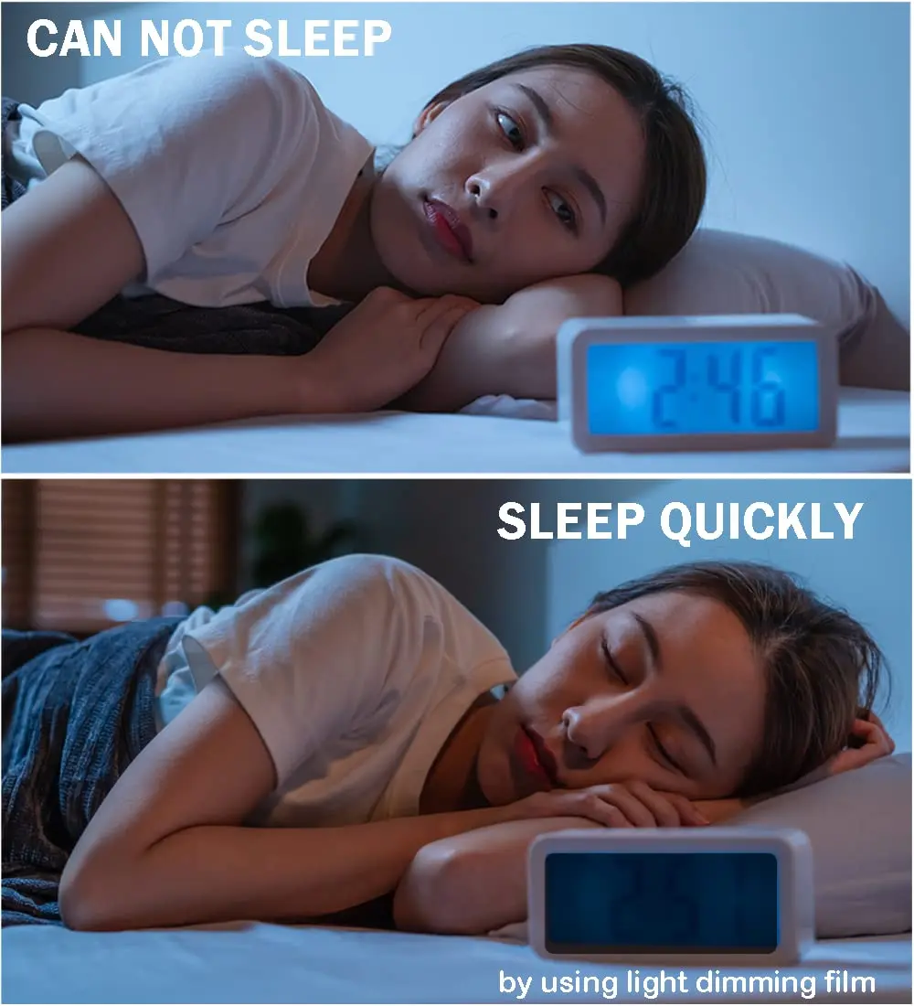 Luenir Light Dimming Stickers 8.2x11.8 in | Light Blocking Film for Electronics, Alarm Clock, Monitor, 4 Pieces - view 5