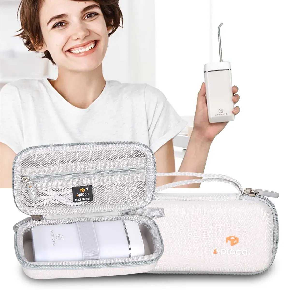 Aproca Hard Travel Storage Case for SYNHOPE Water Flosser 1L | Durable EVA & 1680D Material - view 4