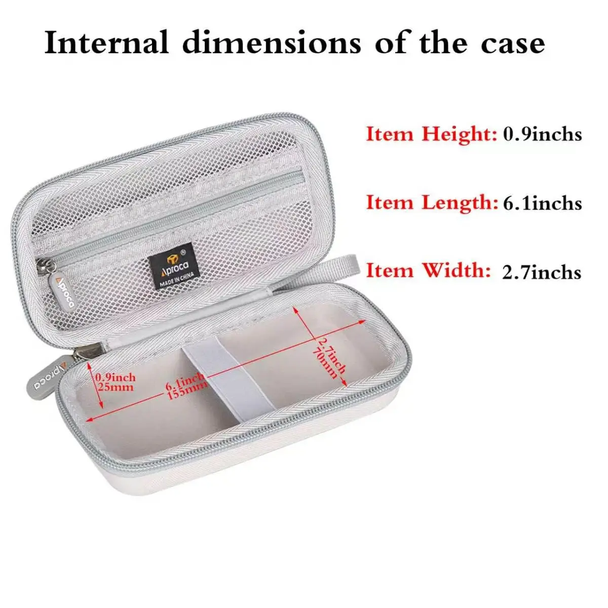 Aproca Hard Travel Storage Case for SYNHOPE Water Flosser 1L | Durable EVA & 1680D Material - view 3