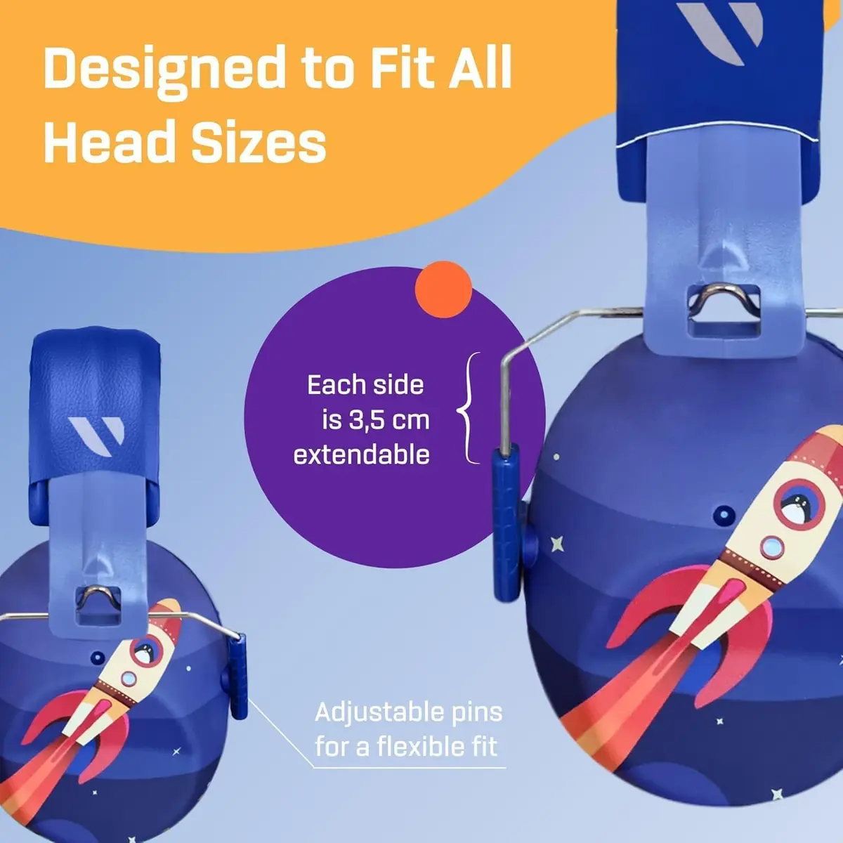 Vanderfields Kids Noise Canceling Headphones - 31 dB | Ear Protection for Kids 3-12 - view 12