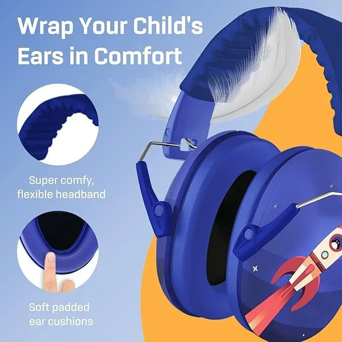 Vanderfields Kids Noise Canceling Headphones - 31 dB | Ear Protection for Kids 3-12 - view 6