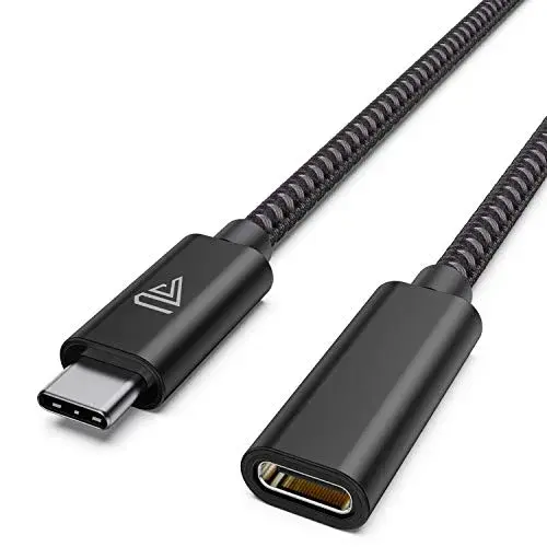 Faracent 1ft Black USB C Extension Cable - 20Gbps, 240W, 4K@60Hz, USB 3.2 - main product image
