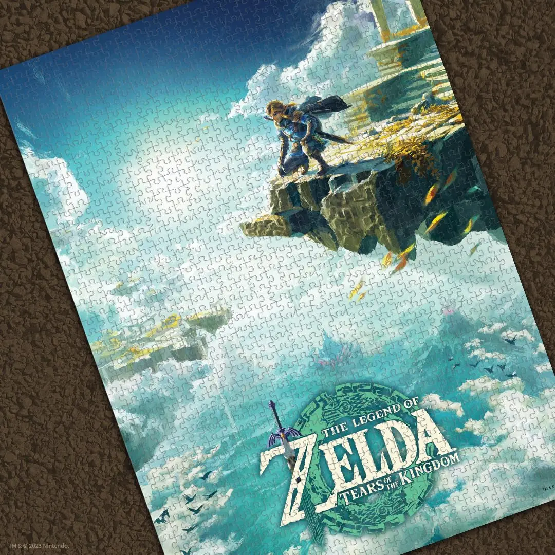 USAOPOLY The Legend of Zelda Tears of The Kingdom 1000 Piece Jigsaw Puzzle | Link from Zelda, Collectible, 19" x 27" - view 2