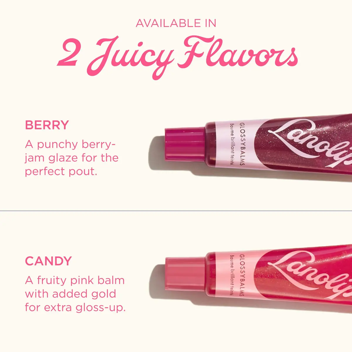 Lanolips Glossybalm Berry 12.5g | Ultra Hydrating Tinted Lip Gloss for Dry, Chapped Lips - view 6
