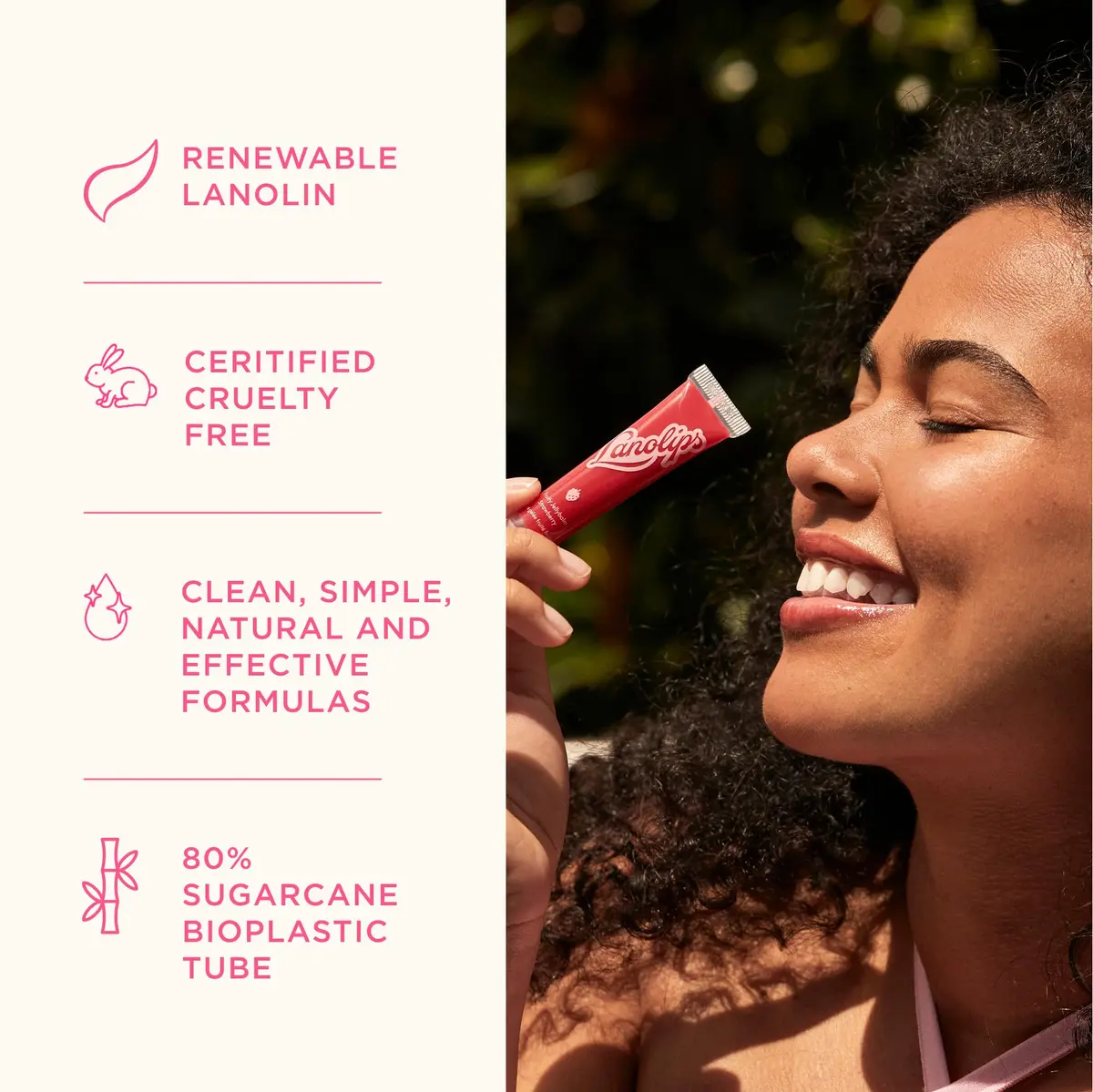 Lanolips Glossybalm Berry 12.5g | Ultra Hydrating Tinted Lip Gloss for Dry, Chapped Lips - view 7
