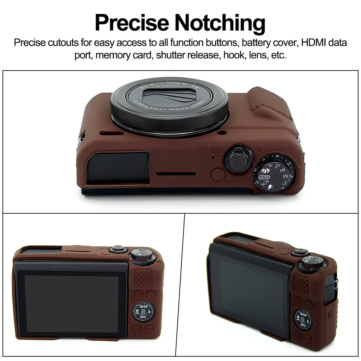 Easy Hood G7X Mark II Case | Soft Silicone Camera Cover for Canon Powershot G7X II - view 5