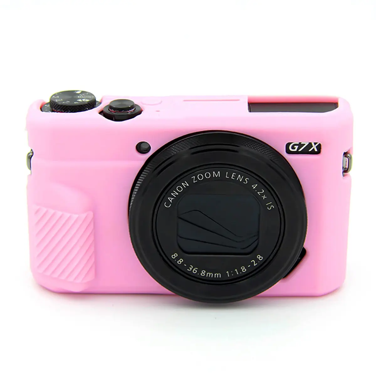 Easy Hood Silicone Camera Case for Canon PowerShot G7X II - Pink | Protective Cover with Precise Cutouts - main product image