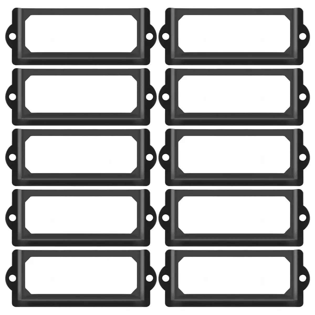suiwotin Metal Label Holder, 83mm x 30mm | Rustproof, Corrosion Resistant, File Drawer Label Frames - main product image