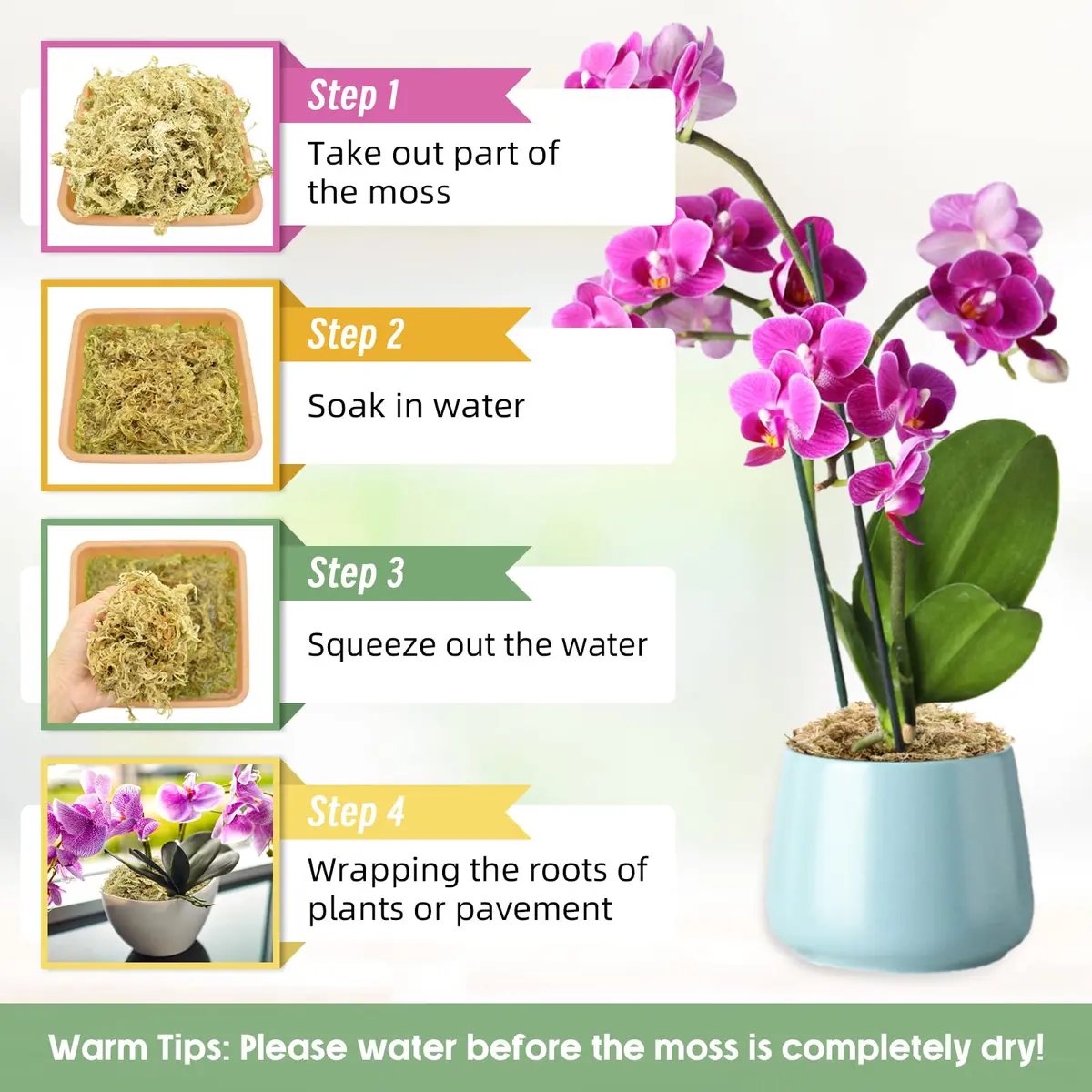 Legigo 4.4LB Sphagnum Moss for Plants | Moisture Retention & Root Growth Support - view 4