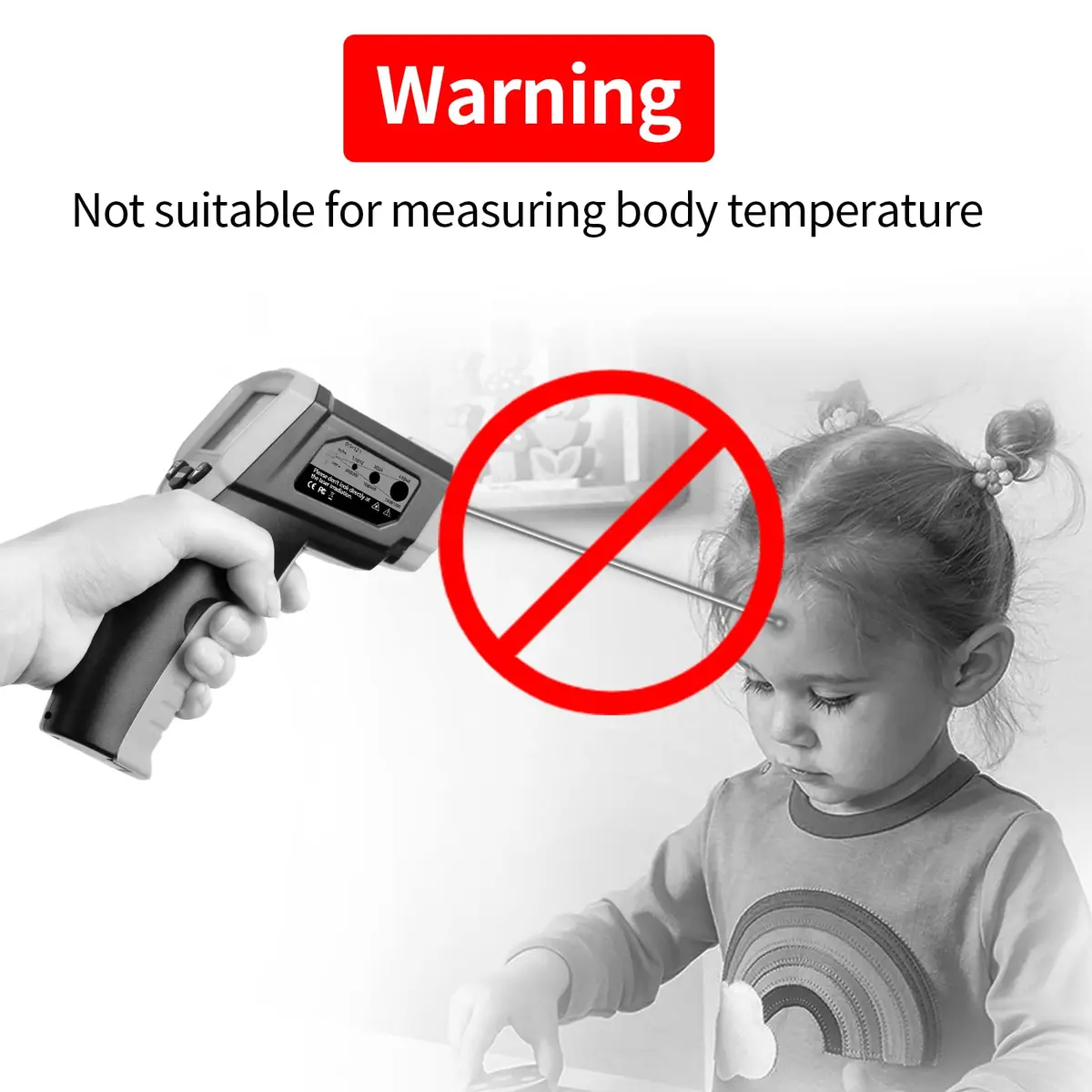 Wintall Infrared Thermometer Laser Temperature Gun -50°C ~ 1000°C ( -58°F ~ 1832°F) | Industrial & Cooking Surface Measurement - view 7
