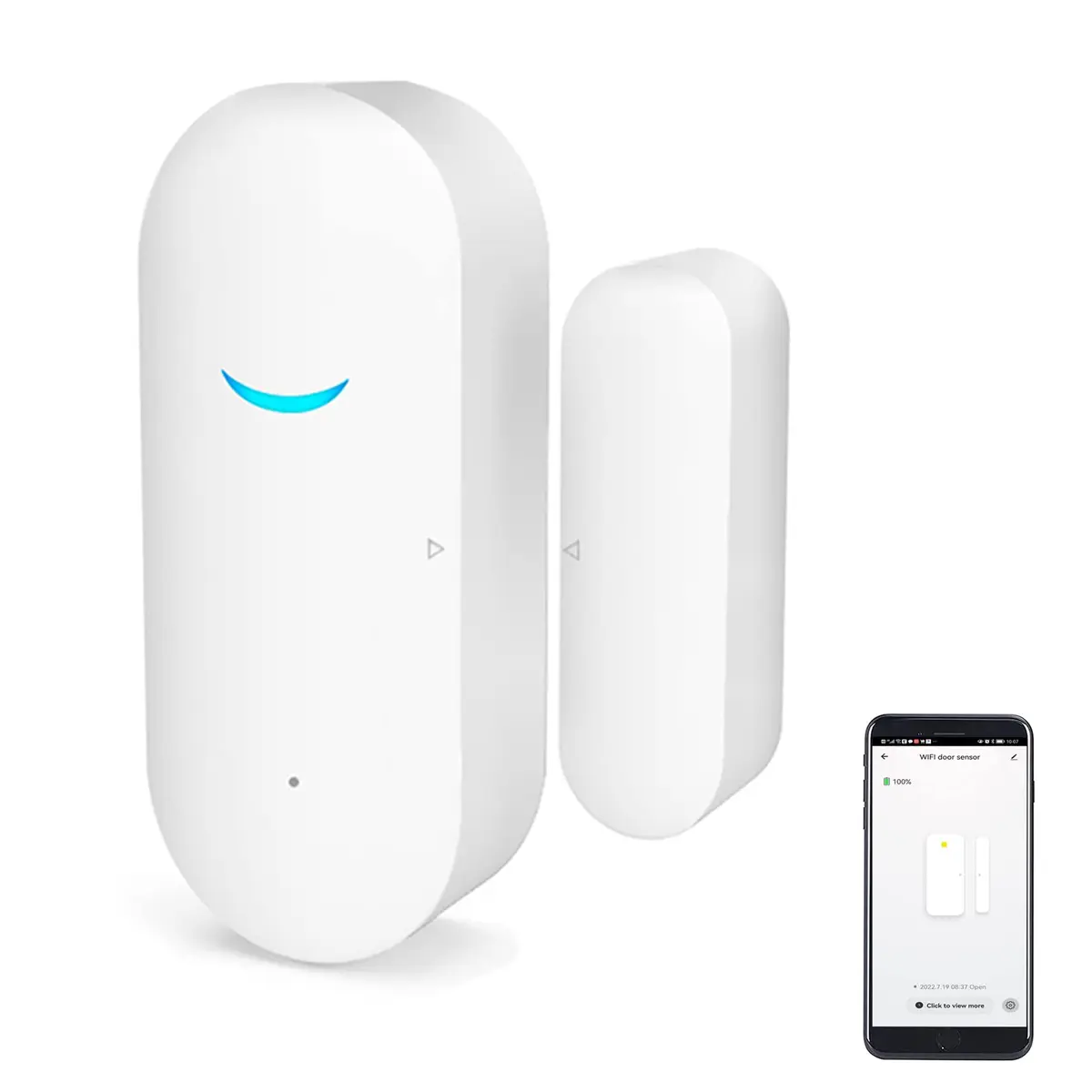 SENCKIT WiFi Door & Window Sensors 3-Pack | Home Security Alarm System with Alexa & Google Compatibility - main product image