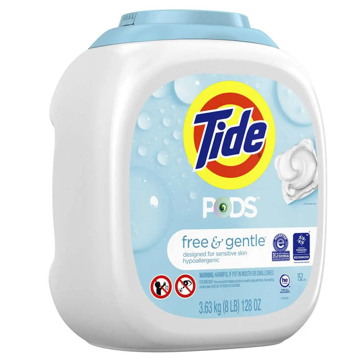 Tide Pods Free & Gentle Laundry Detergent Pacs 152 Count | Hypoallergenic & Dye-Free - main product image