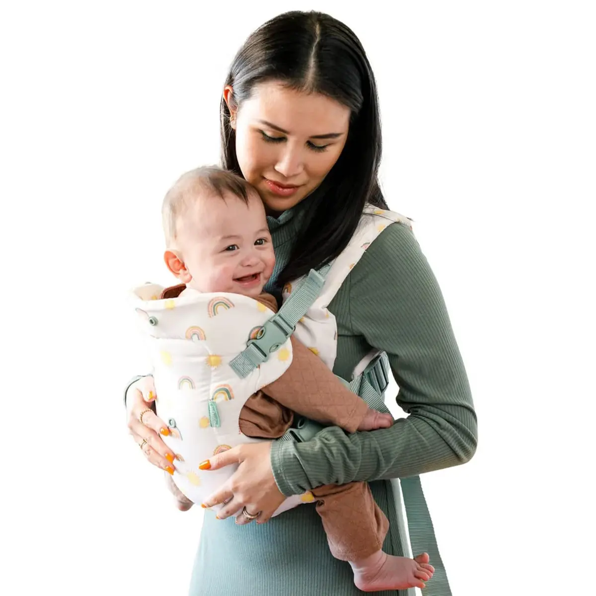 Infantino Flip 4-in-1 Baby Carrier Convertible Ergonomic, Rainbow | Adjustable, 8-32 lbs, 4 Carry Modes - main product image