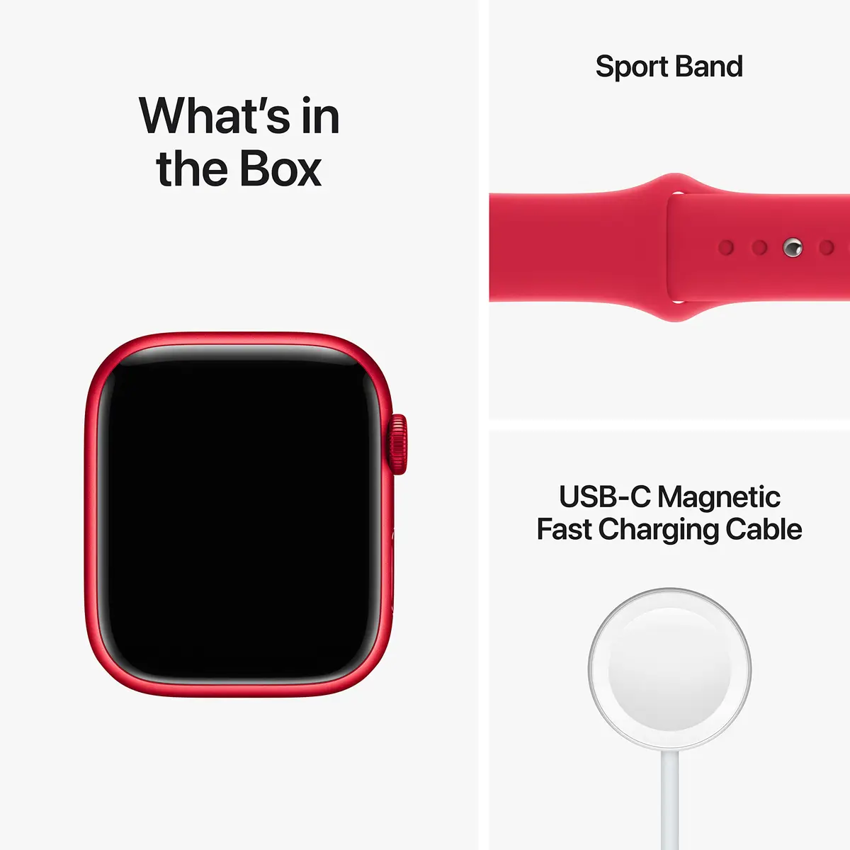 Apple Watch Series 8 GPS 45mm Red Aluminum Case Red Sport Band M/L (Renewed) | Health & Fitness Tracking - view 6