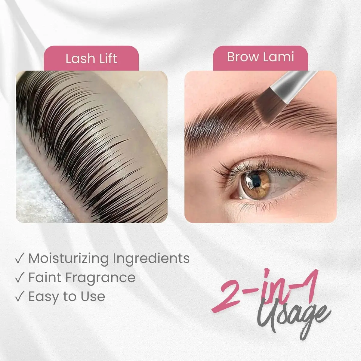 Libeauty Lash Lift Glue Balm Pink Rose 10g (0.35 oz) | Easy Adjustment & Strong Hold for Lashes & Brows - view 3