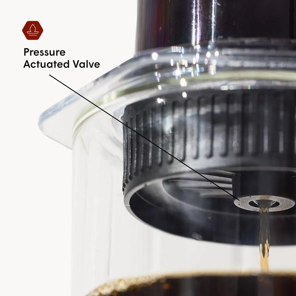 AeroPress Flow Control Filter Cap, Black | Brew Espresso-Style Crema & More - view 3