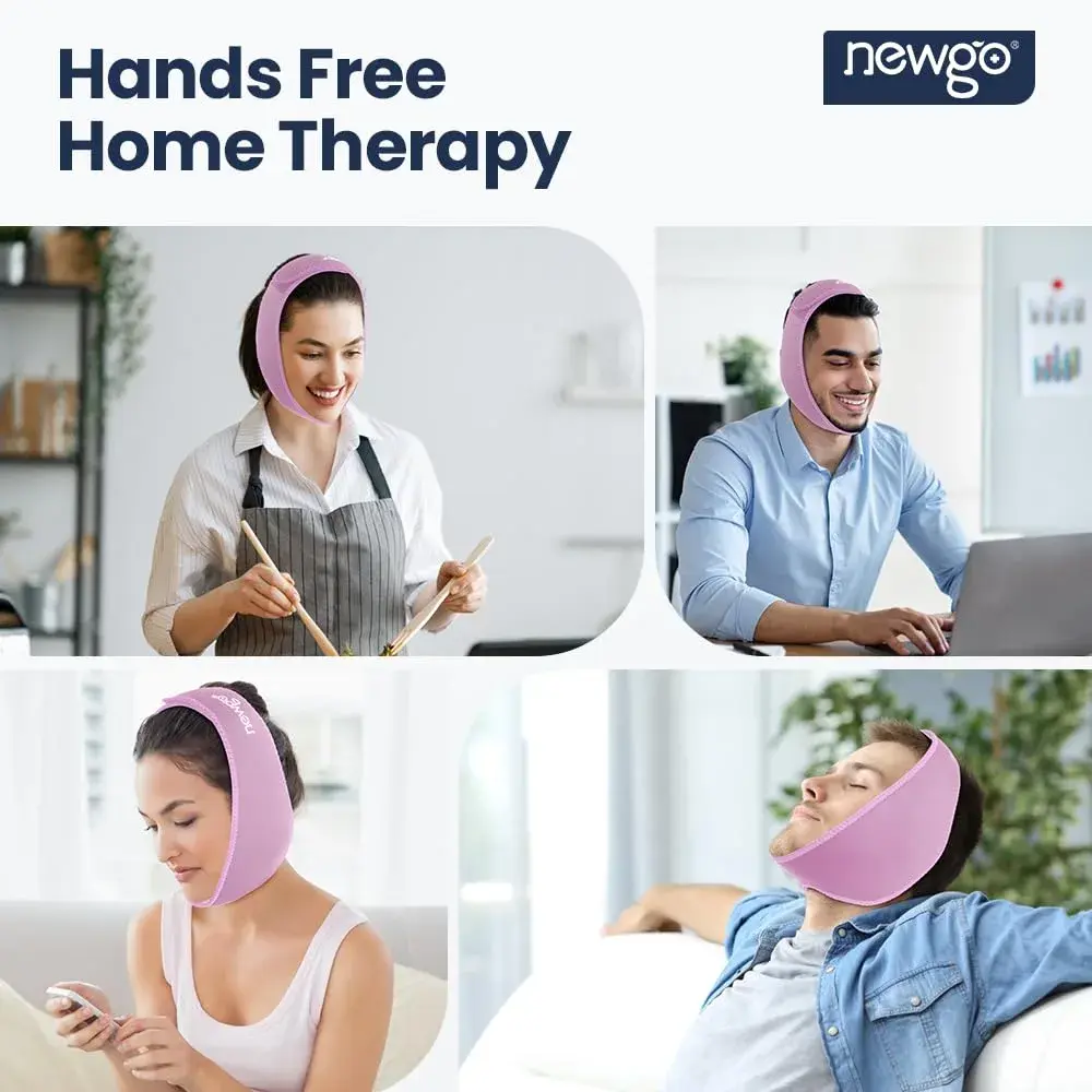 NEWGO Wisdom Teeth Ice Pack Head Wrap for Face Oral Surgery, Purple | 4 Gel Packs - view 5