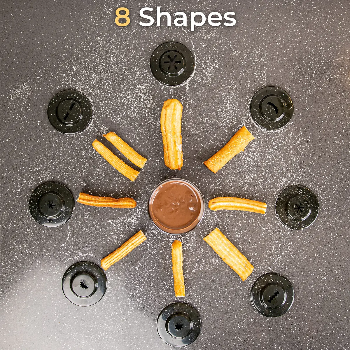 Reifier Churrera Churro Maker Machine - 8 Discs | Easy to Use & Dishwasher Safe - view 6