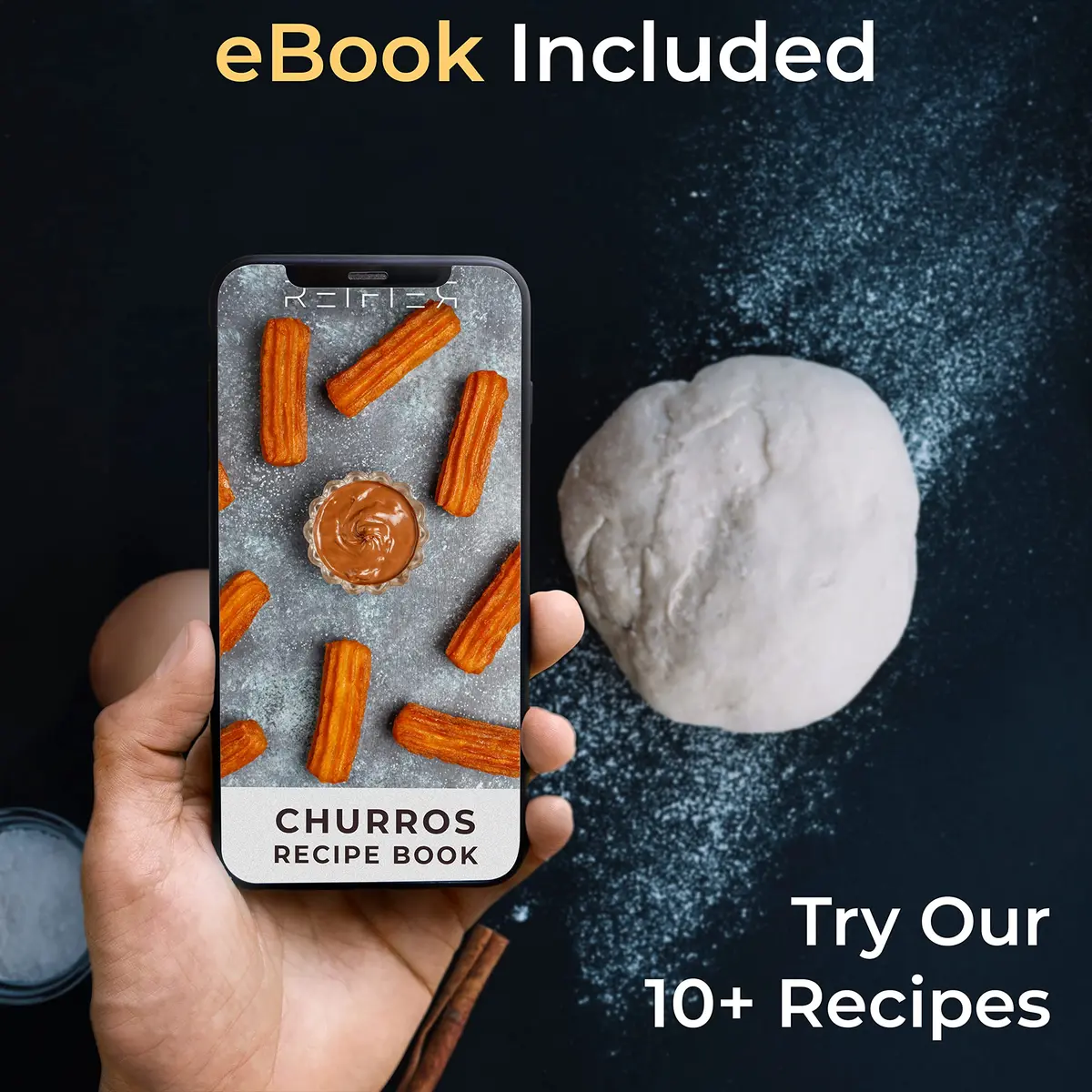 Reifier Churrera Churro Maker Machine - 8 Discs | Easy to Use & Dishwasher Safe - view 4