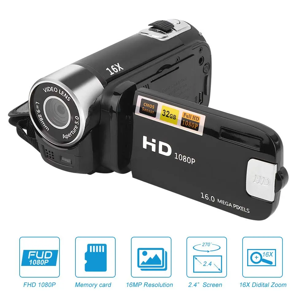 Focket Digital Camcorder 16X Zoom | Compact Video Camera for Teens & Beginners - view 7