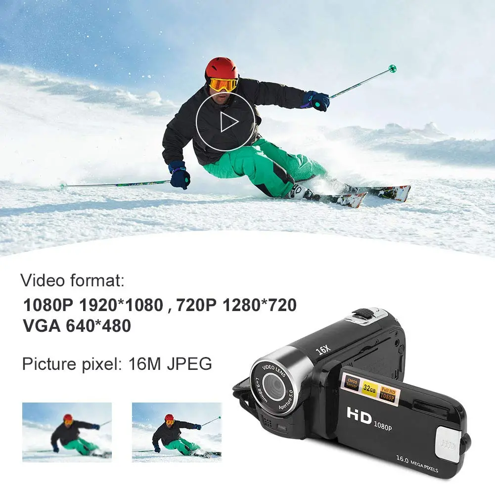 Focket Digital Camcorder 16X Zoom | Compact Video Camera for Teens & Beginners - view 2