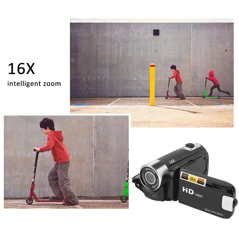 Focket Digital Camcorder 16X Zoom | Compact Video Camera for Teens & Beginners - view 3