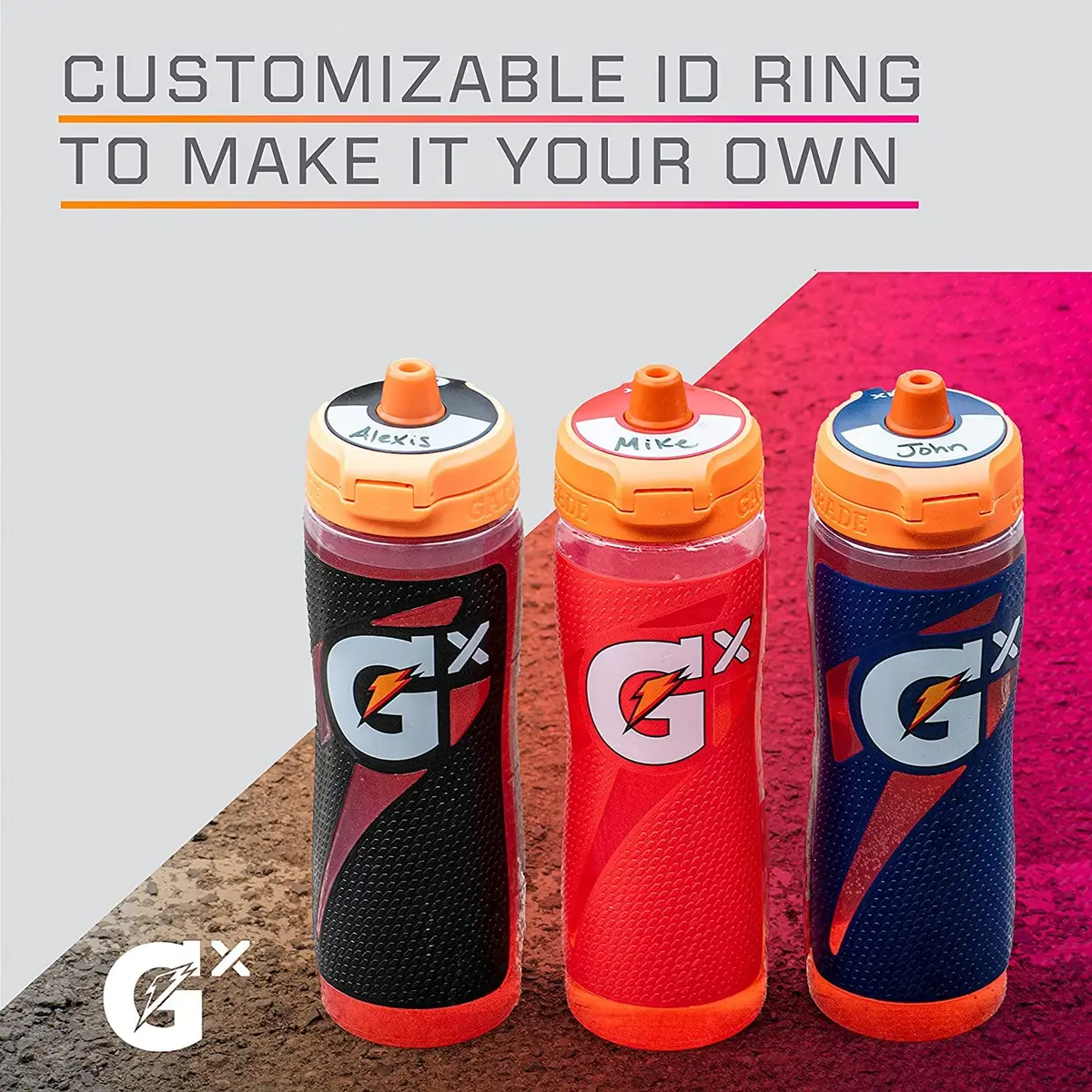 Gatorade Gx Refillable Squeeze Bottle 30 Oz (887 ml) | Customizable Hydration for Athletes - view 4