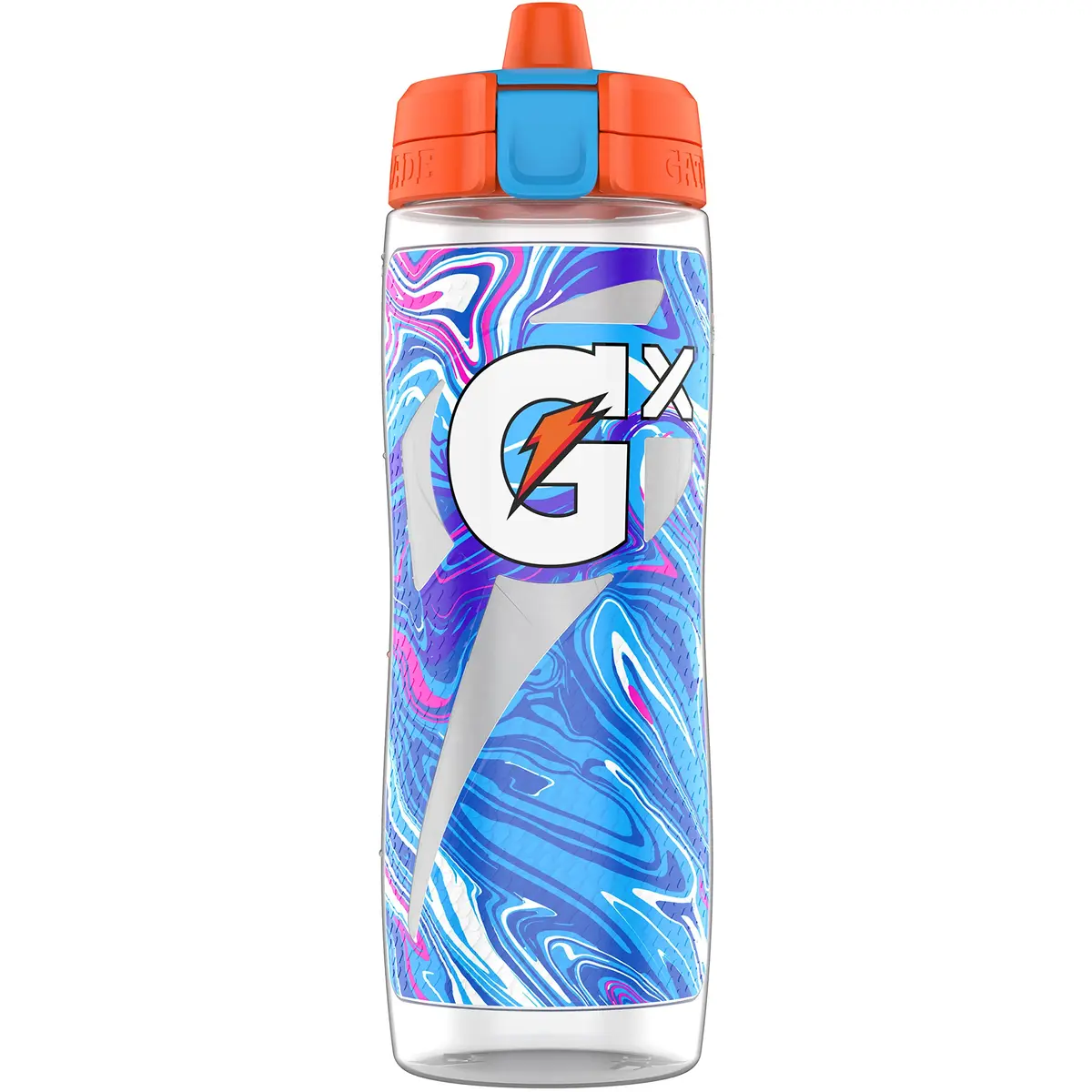Gatorade Gx 30 Oz (850ml) Squeeze Bottle with Flip Cap & High-Flow Valve | Customizable Hydration for Athletes - main product image
