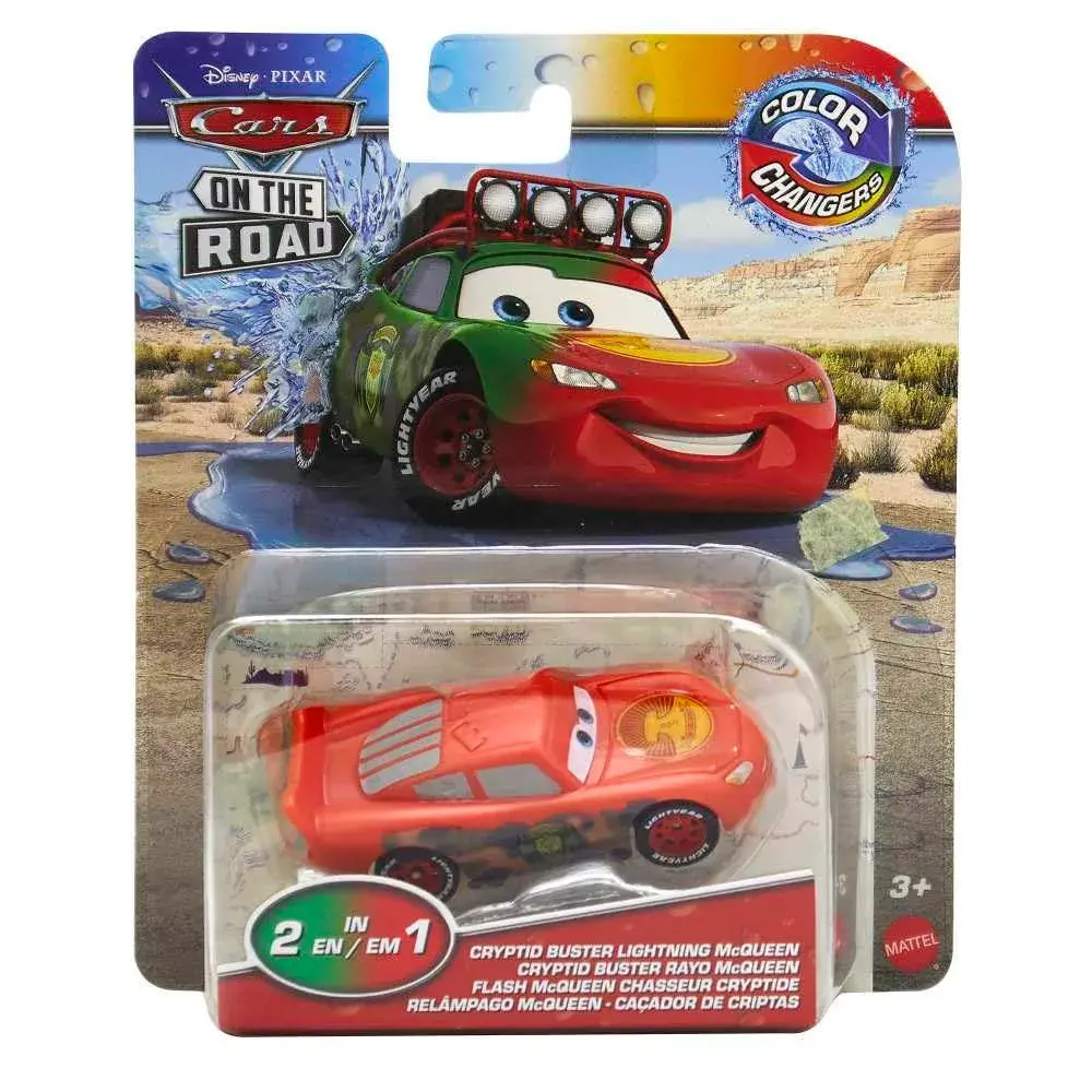 Mattel Disney Cars Color Changers Cryptid Buster Lightning McQueen 16.5cm (6.5 inches) | ASTM Tested Toy Car - main product image