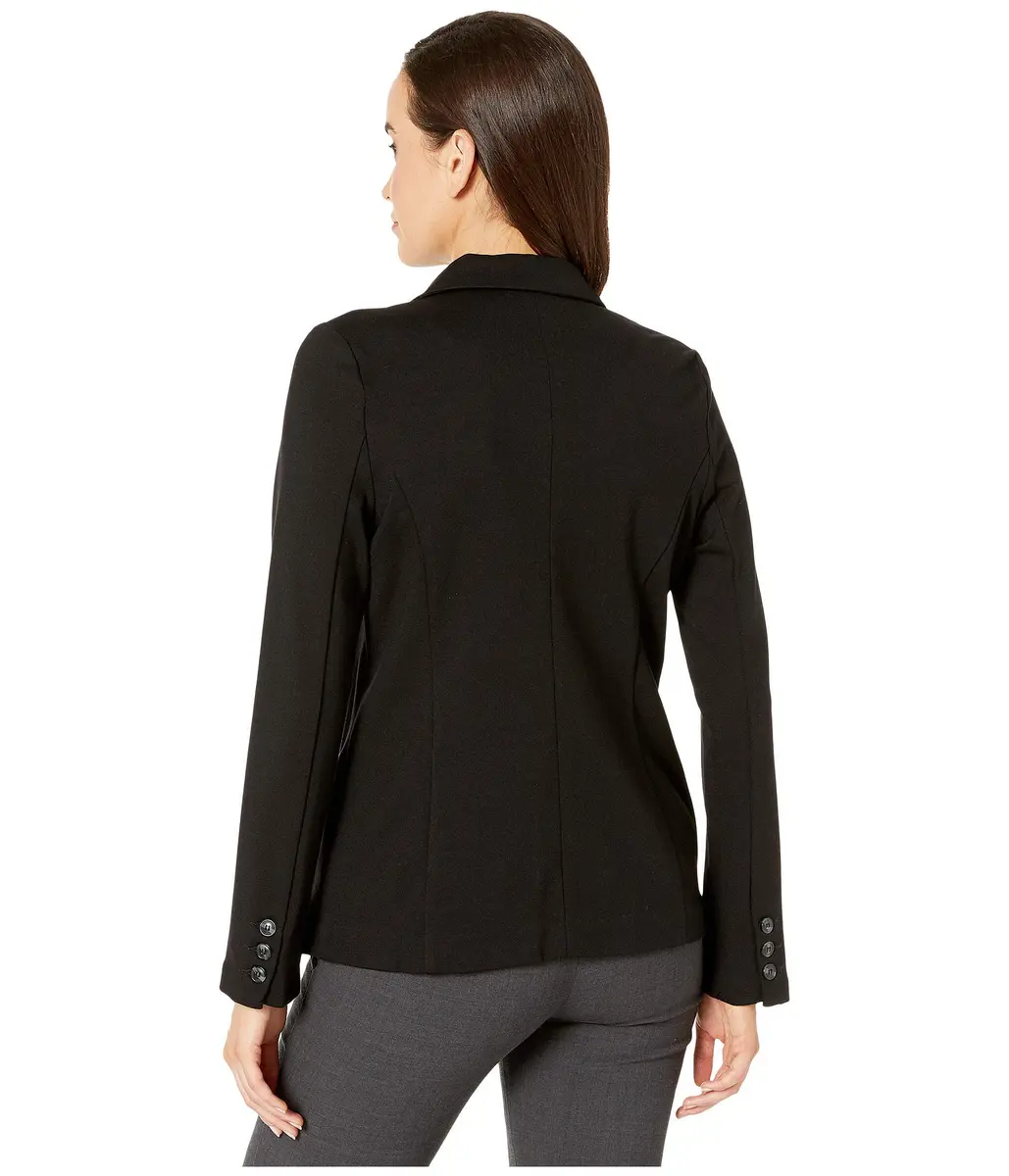 Liverpool Fitted Knit Blazer Black SM | Slim Fit, Rayon Blend, Business Casual - view 3