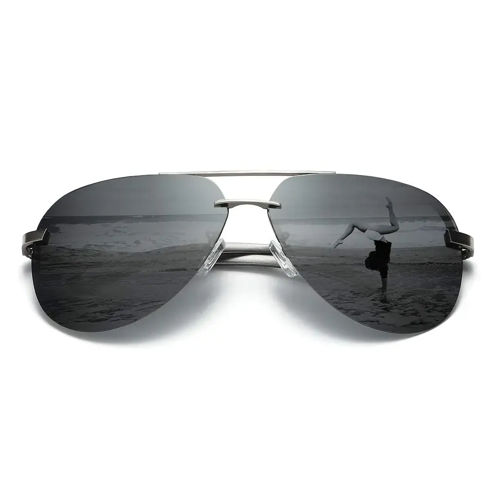 Fishingtours Aviator Sunglasses for Men & Women | Polarized Mirrored Driving Sunglasses (65mm Lens Width) - main product image