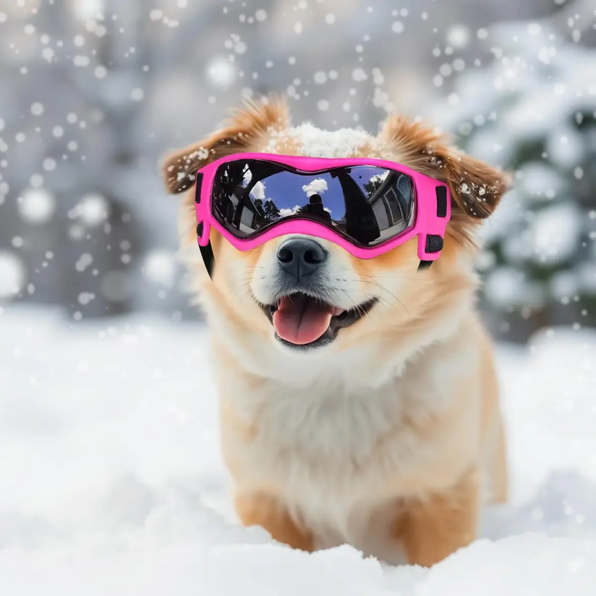 PETLESO Pink Dog Goggles for Small Breeds | UV Protection for Outdoor Riding & Driving - view 8