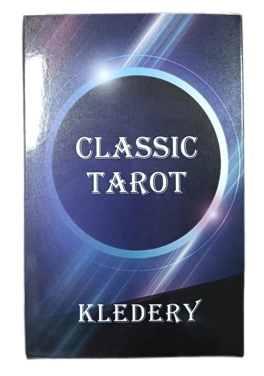 KLEDERY Tarot Cards for Beginners, Classic Tarot Deck with Meanings, Durable Cards with Guide Book, Black | Beginner Tarot Learning Tool - view 8