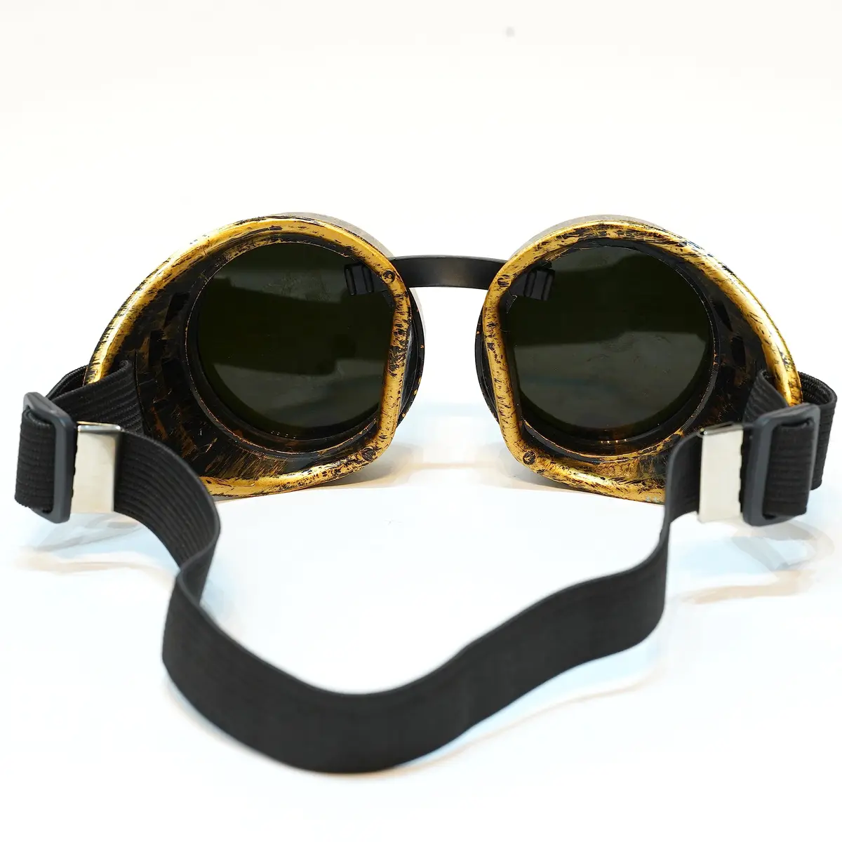 SoJourner Steampunk Goggles Classic - Bronze + Black Lens (3-Pack) | Kaleidoscope Effect Rave Eyewear - view 3