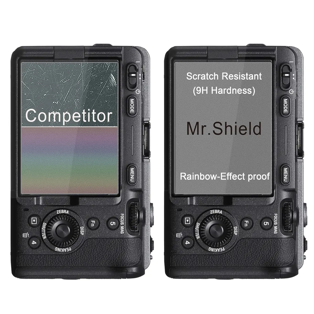 Mr.Shield 3-Pack Tempered Glass Screen Protector for Sony Alpha FX3 ILME-FX3/FX3A | 9H Hardness, 99.99% Clarity - view 5